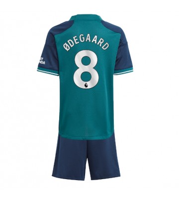 Arsenal Martin Odegaard #8 Koszulka Trzecich Dziecięca 2023-24 Krótki Rękaw (+ Krótkie spodenki)